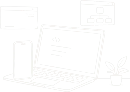 Tech Workspace Illustration