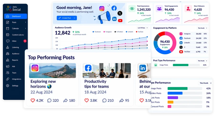 Zoho Social-Product Image
